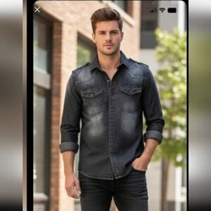 Xtreme Couture Mens  long sleeve button up Shirt S